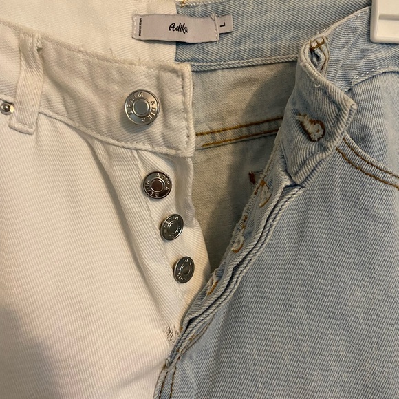 Adika High Waisted Two Toned Boyfriend/Mom Jeans - Picture 2 of 6